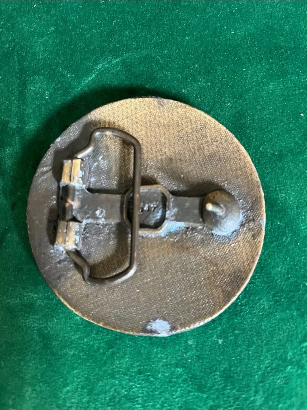 Vintage Turquoise look Native American Profile Concho Belt Buckle